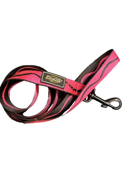 Neon Pink Wave Köpek Gezdirme Tasması (2,5 cm x 120 cm)