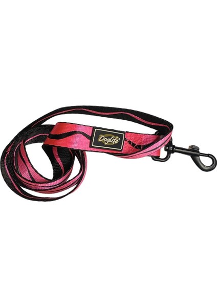 Neon Pink Wave Köpek Gezdirme Tasması (2,5 cm x 120 cm)