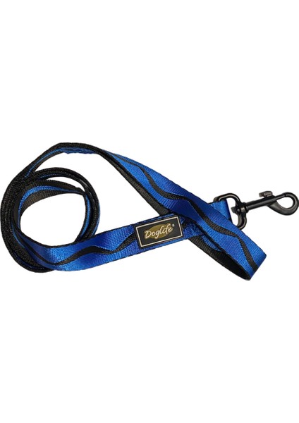 Sax Blue Wave Köpek Gezdirme Tasması (2,5 cm x 120 cm)
