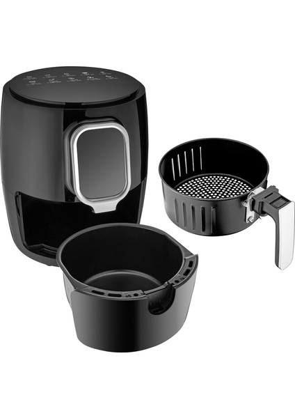 Air Master Dijital Ayarlı Airfryer Fritöz Xxl 5.2lt Dokunmatik Dijital Ekran