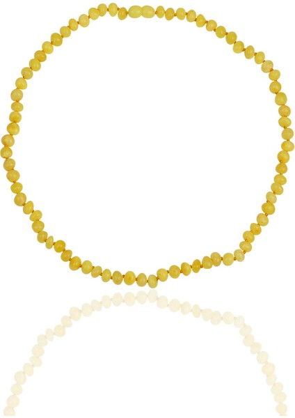 Orjinal Damla Kehribarı Bebek Kolyesi - Diş Kolye