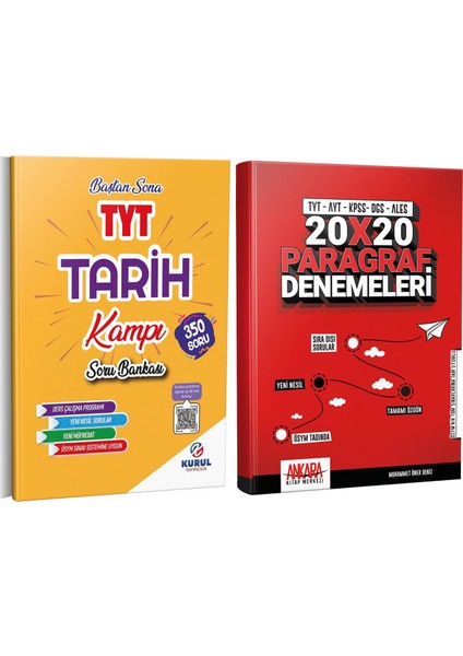 Kurul Yayıncılık Tyt Tarih Soru ve Paragraf Deneme Seti 2 Kitap