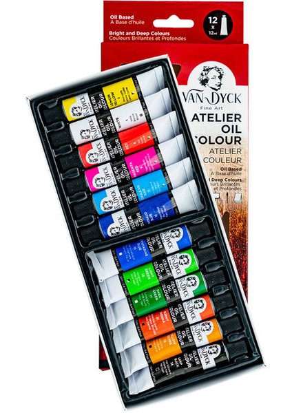 Atelier Yağlı Boya Seti 12 Renk x 12 Ml.