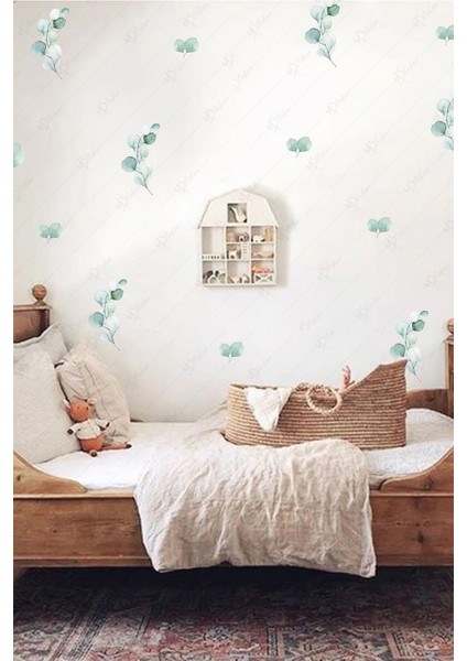Okaliptüs Soft Yapraklar Dekoratif Duvar Sticker