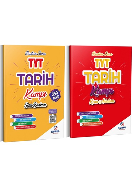 Kurul Yayıncılık Yayınları Tyt Tarih Kampı Konu ve Soru Seti 2 Kitap