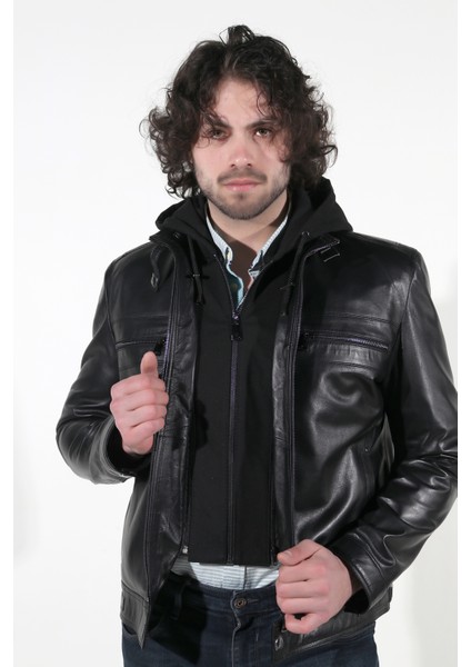 Deri Delta Model Erkek Siyah Hakiki Deri Ceket fiyatları