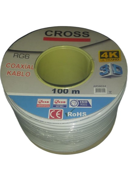 Çanak Anten Kablosu Rg6 U4 (64TEL)