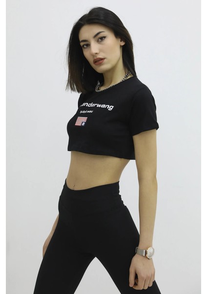 New York Baskılı Mini Tişört - P-019999SIYAH fiyatları