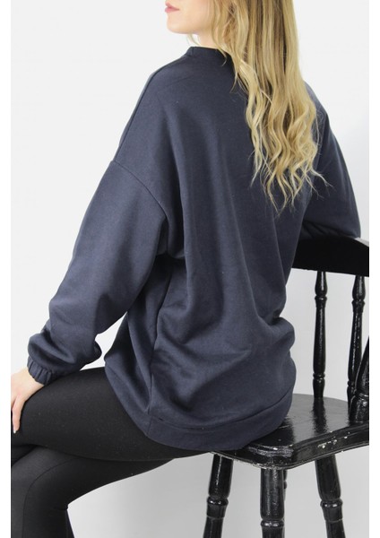 Baskılı Üç Iplik Sweat Lacivert - DL420.1266.2 modelleri