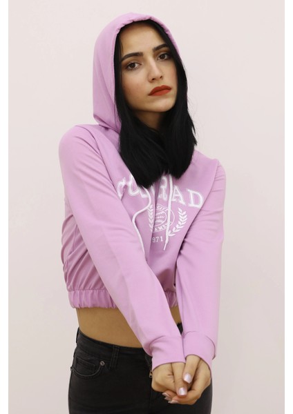Kapüşonlu Bel Lastikli Sweat - P-019085