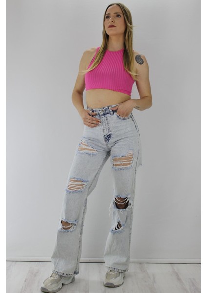 Halter Crop Pembe - 58.6235