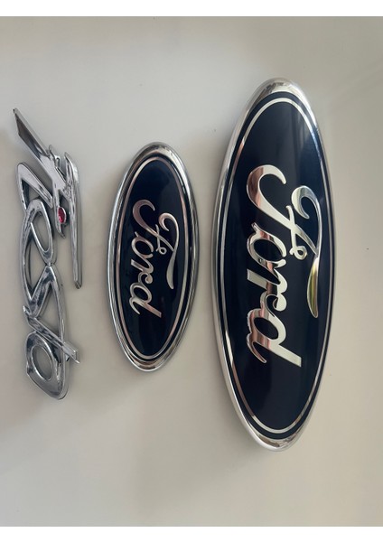 Ford Fiesta Ön Arma + Bagaj Arması + Fiesta Yazı Logo Arma 2009-2012 Arası Araçlara Uygun
