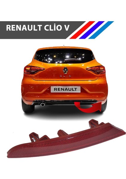 Renault Clio 5 Arka Tampon Reflektörü Sağ Taraf 2020 - 2023 Otozet