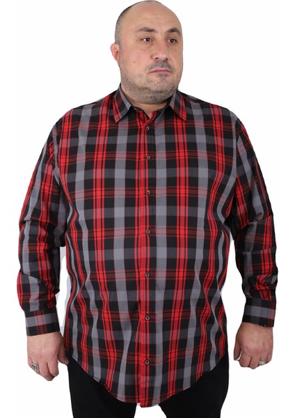 Büyük Beden Erkek Gömlek Viento 23369 Siyah