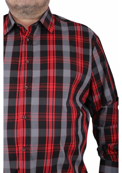 Büyük Beden Erkek Gömlek Viento 23369 Siyah modelleri