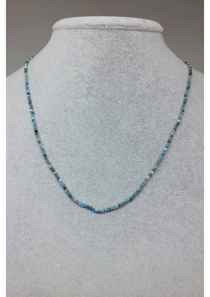 Apatit Taşı 2mm Kolye (Sabit Klipsli)