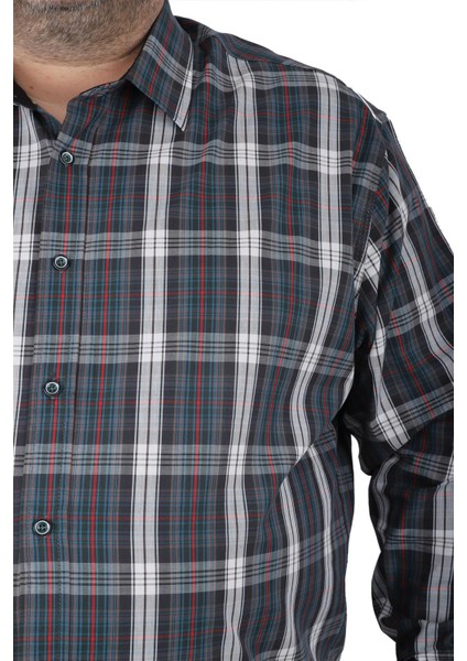 Büyük Beden Erkek Gömlek Line Square 23367 Neftı modelleri