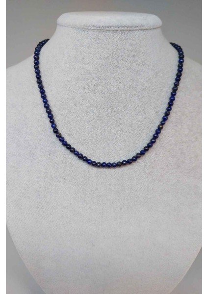Lapis Taşı 3.5-4mm Aralığı Kolye (Sabit Klipsli)