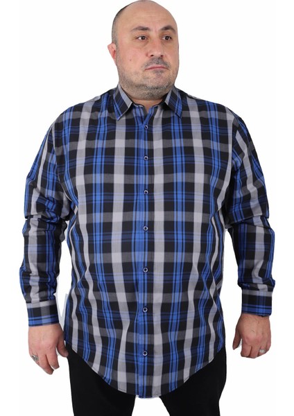 Büyük Beden Erkek Gömlek Viento 23369 Saks