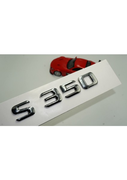 Benz S350 Bagaj Krom Metal 3m 3D Yazı Logo