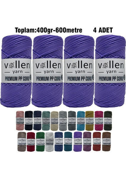 600M Polyester Makrome Ipi, Supla Ipi, Çanta Ipi, Bileklik IPI,MAKRAME,1.5MM-400GR
