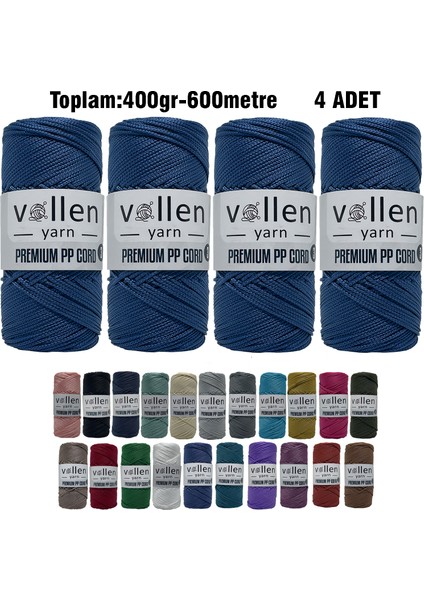 600M Polyester Makrome Ipi, Supla Ipi, Çanta Ipi, Bileklik IPI,MAKRAME,1.5MM-400GR