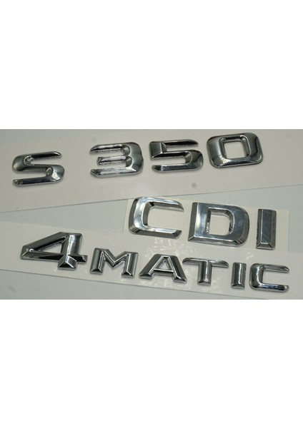 Benz S350 Cdı 4matic Bagaj Krom Metal 3m 3D Yazı Logo modelleri