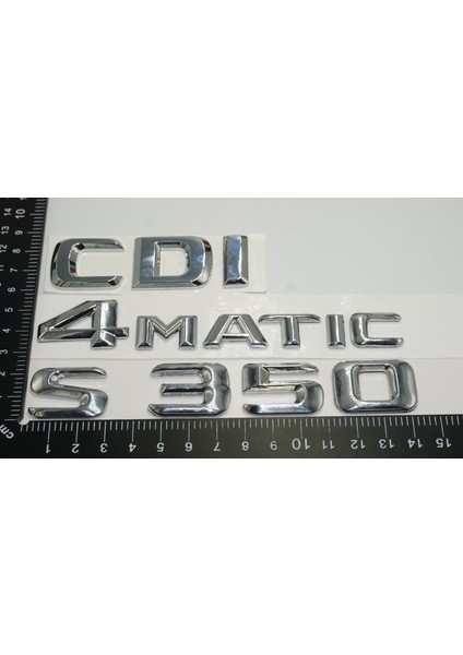 Benz S350 Cdı 4matic Bagaj Krom Metal 3m 3D Yazı Logo fırsatları
