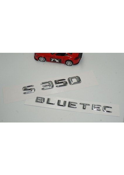 Benz S350 Bluetec Bagaj Krom Metal 3m 3D Yazı Logo