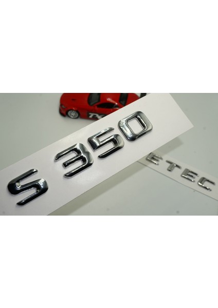 Benz S350 Bluetec Bagaj Krom Metal 3m 3D Yazı Logo