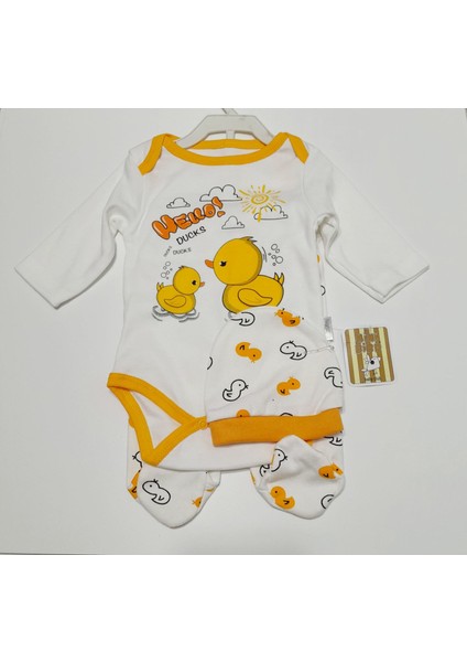 Baby Bebe Takımı Sarı Renk 3 Ay