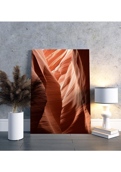 Arizona Antelope Kanyonu Dikey Kanvas Tablo modelleri