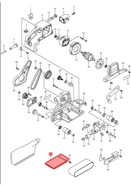 Makita 9902 Kaydırıcı Ürün Kodu 193197-3