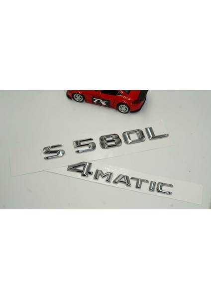 Benz S580L 4matic Maybach Bagaj Krom Metal 3m 3D Yazı Logo