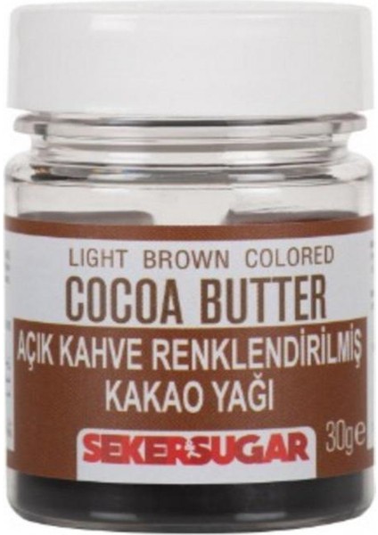 Açık Kahverengi Yenilebilir Kakao Yağı 30 gr