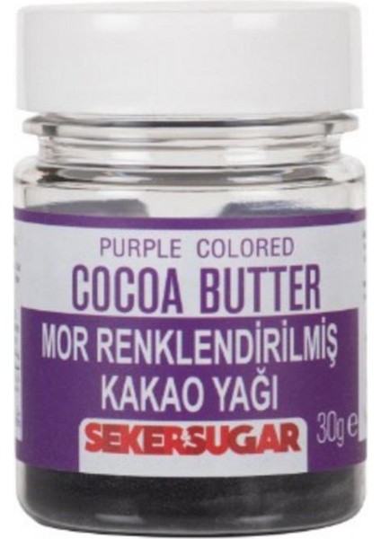 Mor Yenilebilir Renklendirilmiş Kakao Yağı 30 gr
