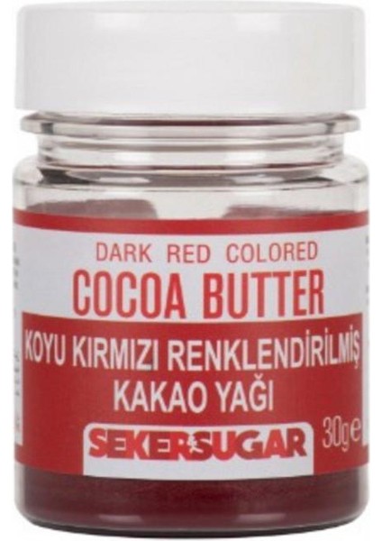 Koyu Kırmızı Yenilebilir Kakao Yağı 30 gr