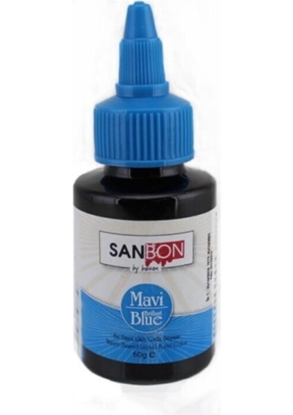 Su Bazlı Likit Sıvı Gıda Boyası 60 gr Mavi