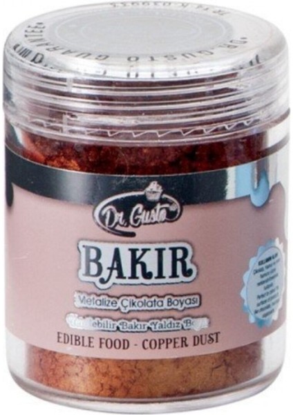 Yenilebilir Bakır Metalik Toz Sim Boya 10 gr