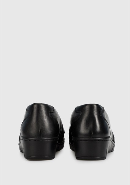 Siyah Deri Kadın Ayakkabı fırsatları