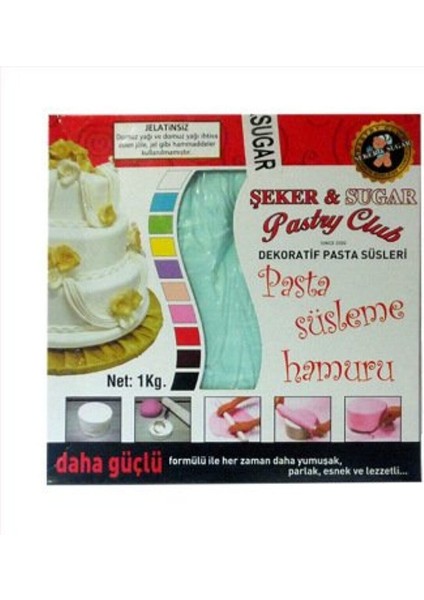 Açık Mavi Şeker Hamuru 1 kg