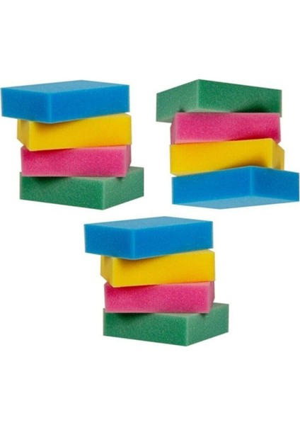Renkli Temizlik Süngeri 12'li 1 Paket