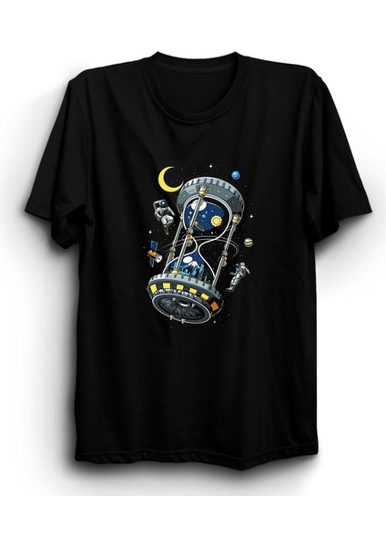 Astronot ve Kum Saati, Astronaut And Hourglass, Uzay Tişört