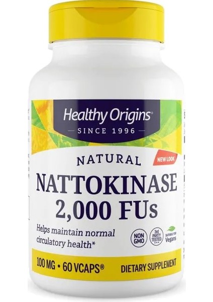 Nattokinase 2,000 Fus 100 mg 60 Tablet