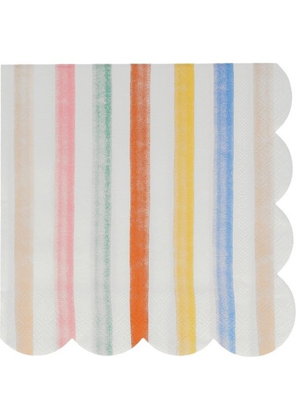 - Colourful Pattern Large Napkins - Renkli Desenler Peçeteler - L - 16'lı