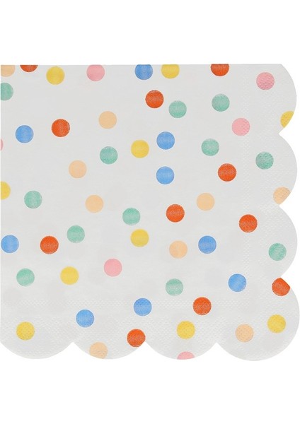 - Colourful Pattern Large Napkins - Renkli Desenler Peçeteler - L - 16'lı