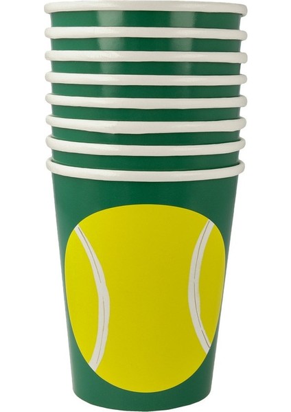 Meri Meri - Tennis Cups - Tenis Bardaklar - 8'li