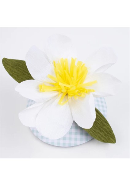 Meri Meri - Paper Flower Hats - Çiçekli Şapkalar - 6'lı