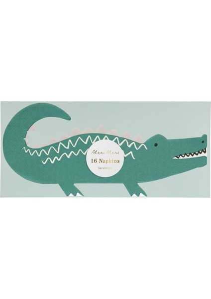 - Crocodile Napkins - Timsah Peçeteler - 16'lı