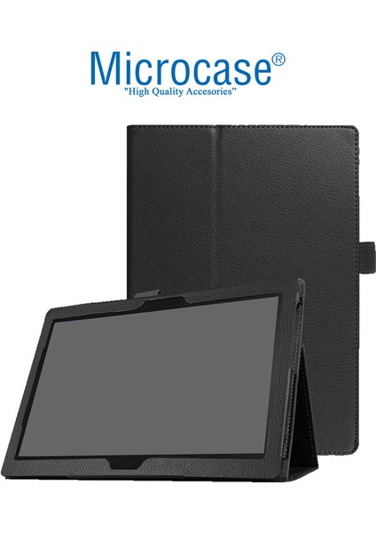 Lenovo Tab 4 10 - Tab 4 10 Plus 2in1 Set Bookcase Deri Standlı Kılıf + Bluetooth Klavye - AL8110